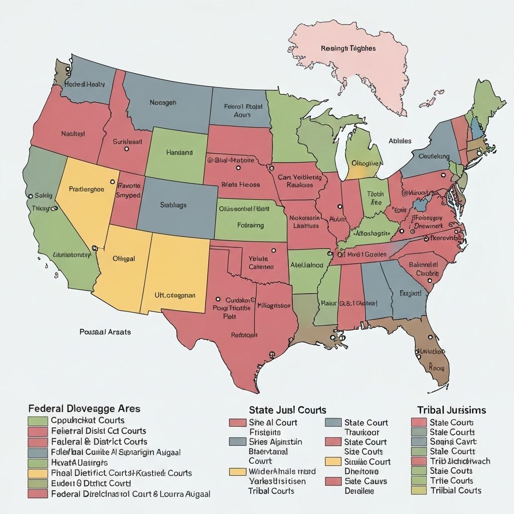 US coverage map showing legal facility locations